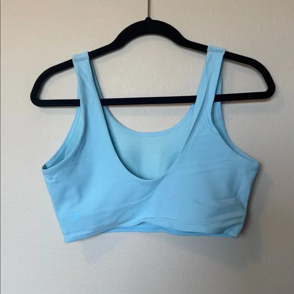 All in Motion Light Blue Scoop Neck Sports Bra - Picture 2 of 4